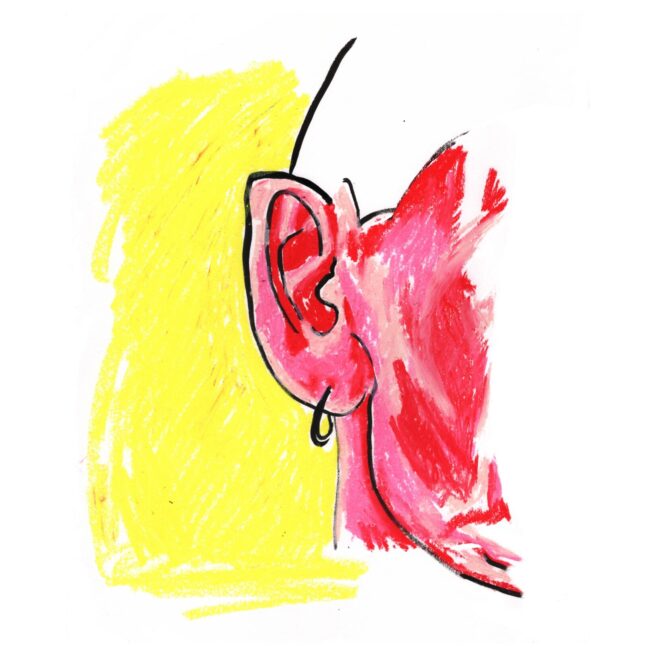 Close up of ear surreal